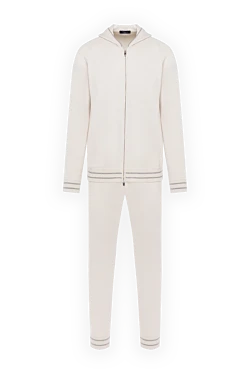 Tombolini walking suit for men white with a hood 181231 - photo 1