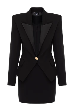 Balmain жіночий костюм зі спідницею та піджаком чорний 181262 - фото 1