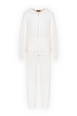 Loro Piana костюм прогулочный белый из кашемира с капюшоном с капюшоном 181283 - фото 1