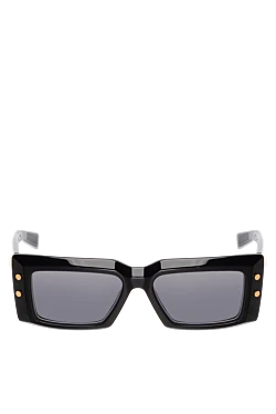 Balmain rectangular sunglasses made of acetate and titanium black 183895 - photo 1