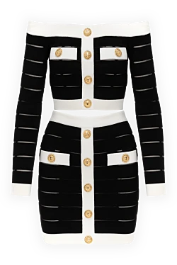 Balmain knitted top with skirt and open shoulders 184551 - photo 1