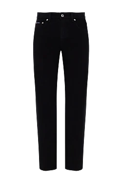 Dolce & Gabbana джинсы хлопковые женские черные с логотипом 184867 - фото 1