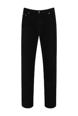 Dolce & Gabbana джинсы мужские черные из хлопка с логотипом 184885 - фото 1