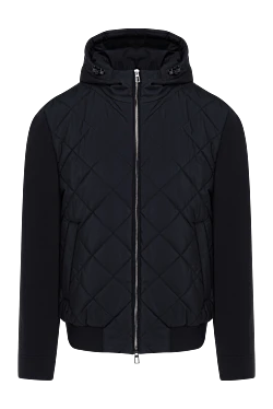 Loro Piana куртка чоловіча синя з капюшоном 184915 - фото 1