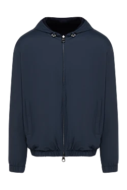 Loro Piana нейлонова куртка чоловіча коротка синя 184917 - фото 1