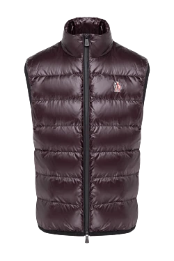 Moncler жилет теплий бордовий чоловічий 184938 - фото 1