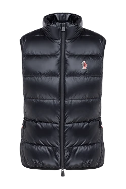 Moncler жилет жіночий теплий на блискавці чорного кольору 184939 - фото 1