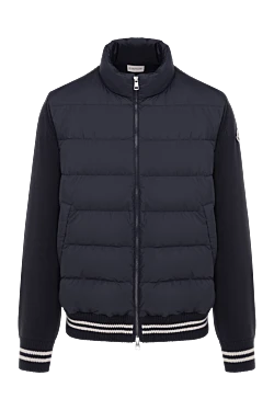 Moncler куртка бомбер чоловіча синя 184945 - фото 1