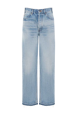 Celine blue distressed women's wide jeans 184955 - photo 1