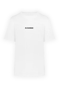 Jil Sander футболка біла жіноча з бавовни з логотипом 184959 - фото 1