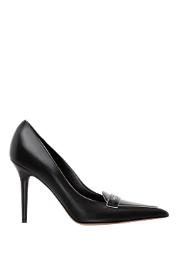 Valentino туфлі на шпильці шкіряні чорні 184995 - фото 1