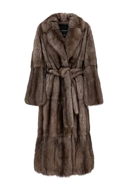 Giorgio Magnani long sable fur coat for women brown 185264 - photo 1