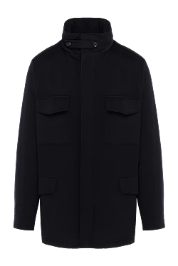 Loro Piana куртка traveller синя чоловіча з кашеміру 185271 - фото 1