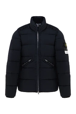 Stone Island куртка чоловіча тепла синя 185390 - фото 1