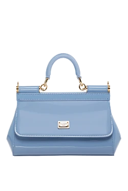 Dolce & Gabbana маленька сумка sicily з короткою ручкою блакитна жіноча 185433 - фото 1