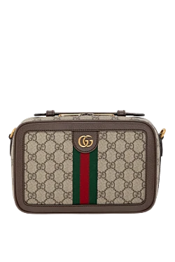 Gucci small ophidia shoulder bag with web ribbon men's beige 185527 - photo 1
