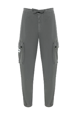 Dolce & Gabbana широкі штани карго з бавовни чоловічі сірі 185943 - фото 1