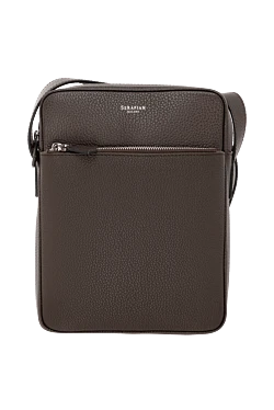 Serapian north south espresso cachemire leather messenger bag 186079 - photo 1