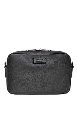 Gucci small gg shoulder bag with label men's black 186294 - photo 1