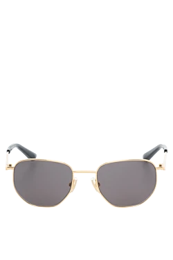 Bottega Veneta окуляри від сонця жіночі золотисті з чорним склом 186312 - фото 1