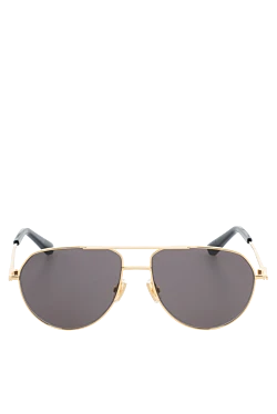 Bottega Veneta окуляри від сонця чоловічі авіатори золоті 186317 - фото 1
