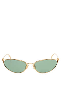 Bottega Veneta окуляри від сонця котяче око жіночі золотисті 186319 - фото 1