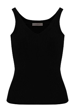 D.Exterior women's black top made of viscose 186498 - photo 1