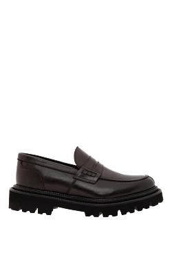 Corneliani brown calfskin loafers with chunky sole 186577 - photo 1