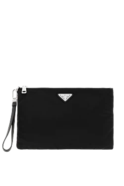 Prada сумка из re-nylon черная мужская 186726 - фото 1