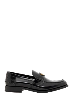 Prada лоферы из матовой кожи черные мужские 186729 - фото 1