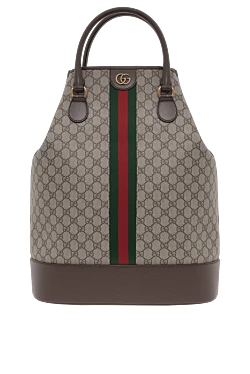 Gucci дорожня сумка savoy бежевого кольору з логотипом 186759 - фото 1