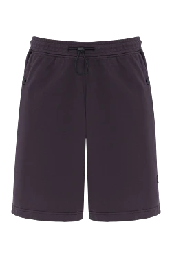 Stone Island бордовые шорты на завязке с логотипом из хлопка 186964 - фото 1