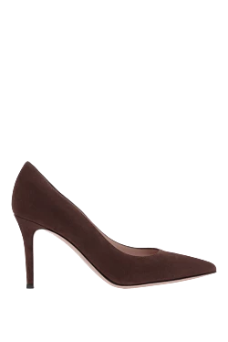 Gianvito Rossi туфлі-човники на підборах з гострим носком gianvito 85 коричневі 186966 - фото 1