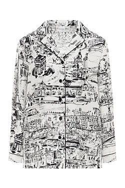 Dior white and black silk twill shirt 187049 - photo 1