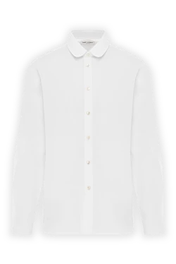 Saint Laurent біла легка сорочка чоловіча з бавовни 187117 - фото 1
