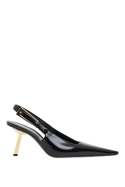 Saint Laurent туфли-лодочки lee slingback черные 187181 - фото 1