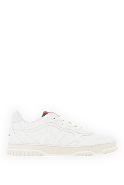 Gucci чоловічі кросівки re-web білі шкіряні 187294 - фото 1