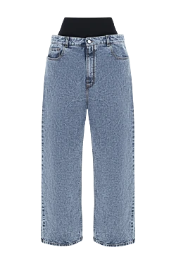Alaia джинси snow denim з трикотажною гумкою жіночі 187313 - фото 1