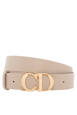 Dior c'est belt in beige smooth calfskin 187329 - photo 1