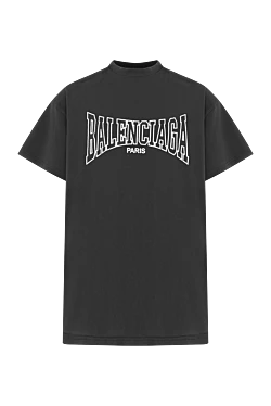 Balenciaga мужская футболка boxing oversize fit черного цвета 187360 - фото 1