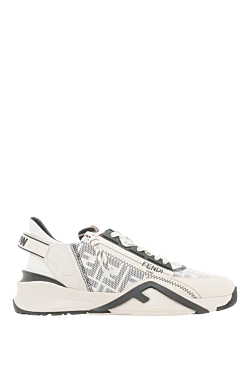 Fendi flow sneakers white with black inserts for men 187362 - photo 1