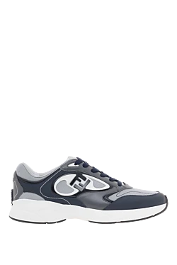 Fendi gray men's forward sneakers with logo 187363 - photo 1