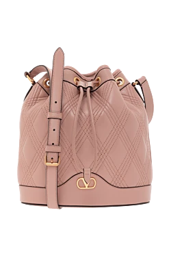 Valentino pink quilted leather nappa deluxe bag 187437 - photo 1
