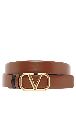 Valentino reversible vlogo signature belt in glossy calfskin 187444 - photo 1