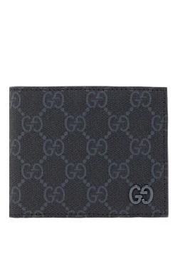 Gucci гаманець в одне складання із сірою внутрішньою частиною 187466 - фото 1