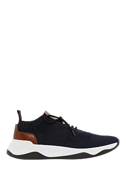 Berluti кроссовки shadow из трикотажа и кожи черные 187501 - фото 1