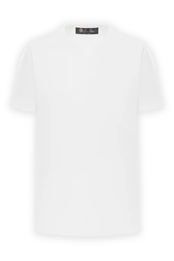 Loro Piana футболка my-t із чистого бавовняного джерсі біла 187506 - фото 1