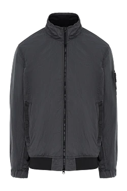 Stone Island серая ветровка crinkle reps r-ny с внутренним смоляным покрытием 187510 - фото 1