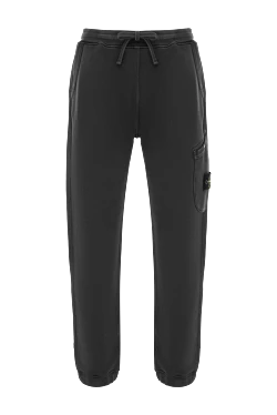 Stone Island спортивные брюки diagonal fleece old effect pocket jogger серые 187563 - фото 1