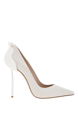 Le Silla petalo paper white leather 120mm stiletto heels 187641 - photo 1
